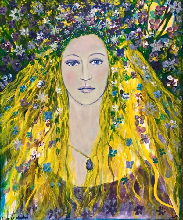 Golden Girl - Alice Lenkiewicz - Paintings & Prints, Fantasy ...