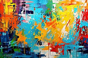 Colors and shapes puzzle - Art and Feeling - Digital Art & AI, Abstract ...