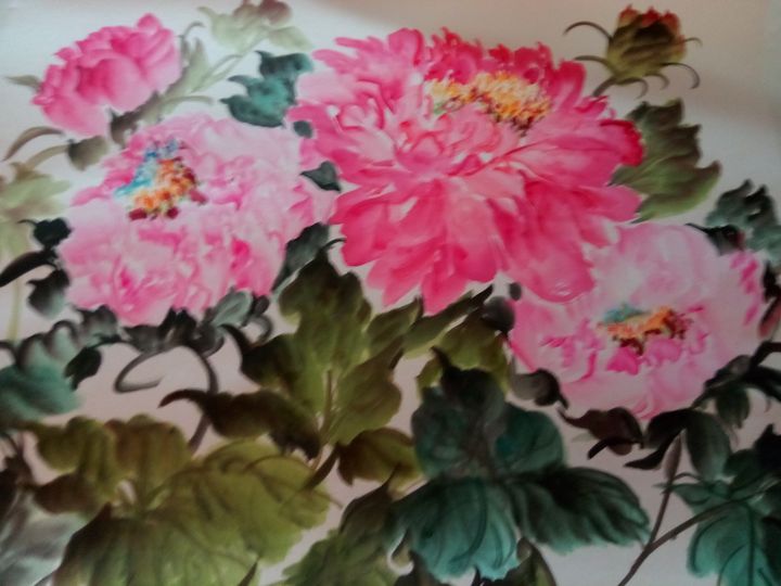 peony09262019-9 - sundongling watercolor  flower