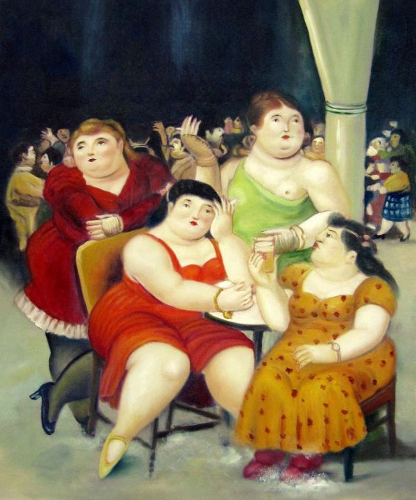 In style of Fernando Botero 196D - Artseasy - Paintings & Prints ...