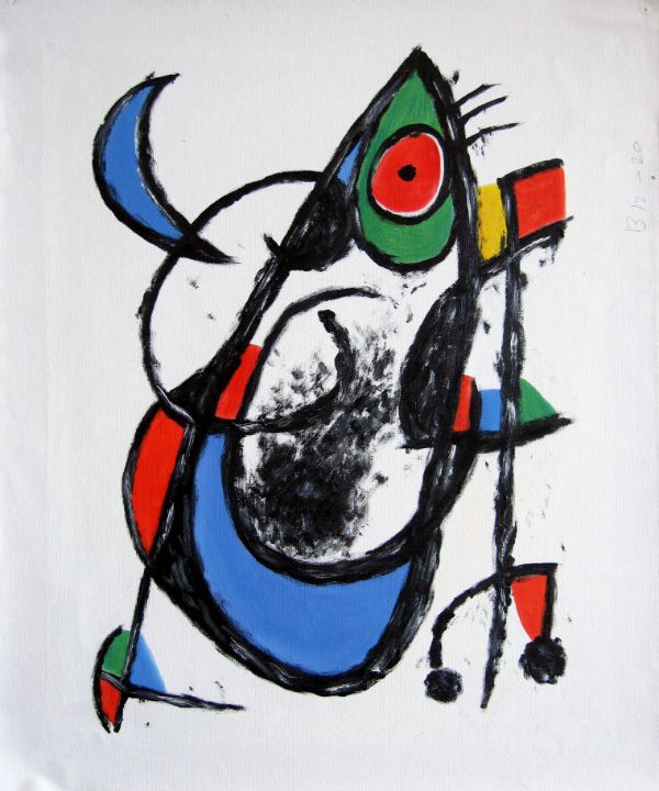 In Style Of Joan Miro 020 Artseasy Paintings Prints Abstract   1166 23 10 23 9 14 57m 