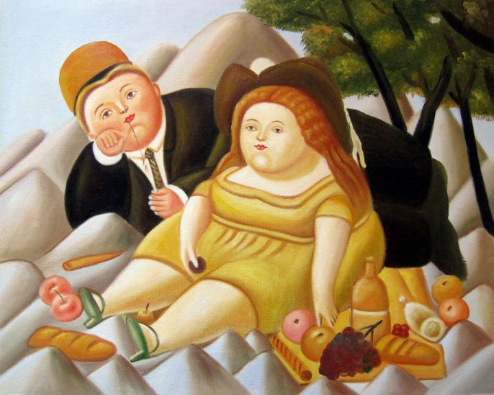 Pattern For Botero In style of Fernando Botero 038D - Artseasy - Paintings & Prints ...