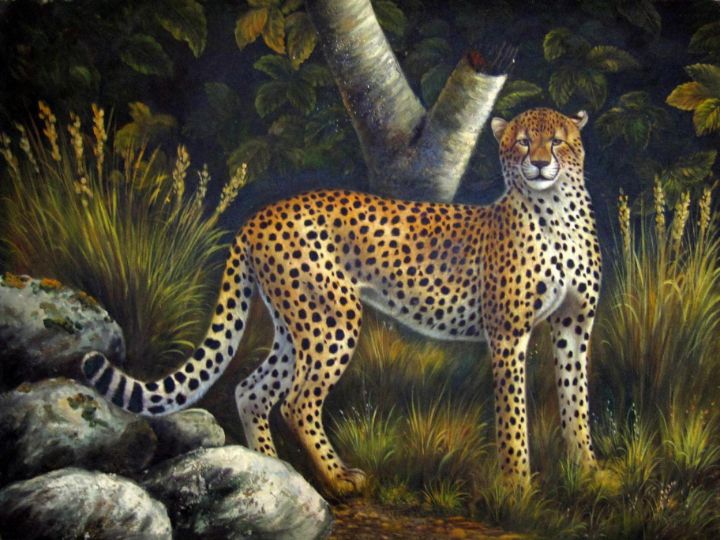 Leopard 301 - Artseasy - Paintings & Prints, Animals, Birds, & Fish ...