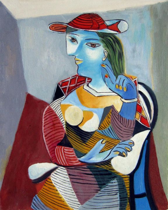 Pablo Picasso style 129D - Artseasy - Paintings & Prints, People