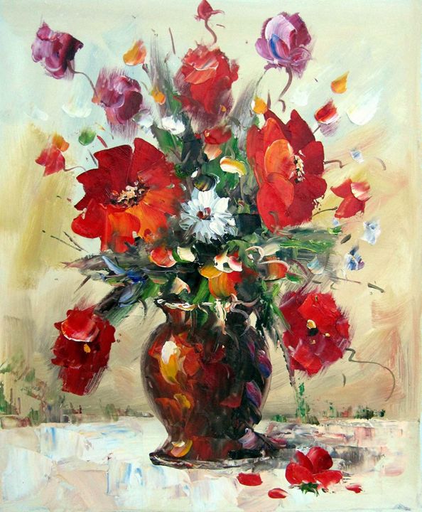 Vase flower #203 - Richard Zheng - Paintings & Prints, Flowers, Plants ...