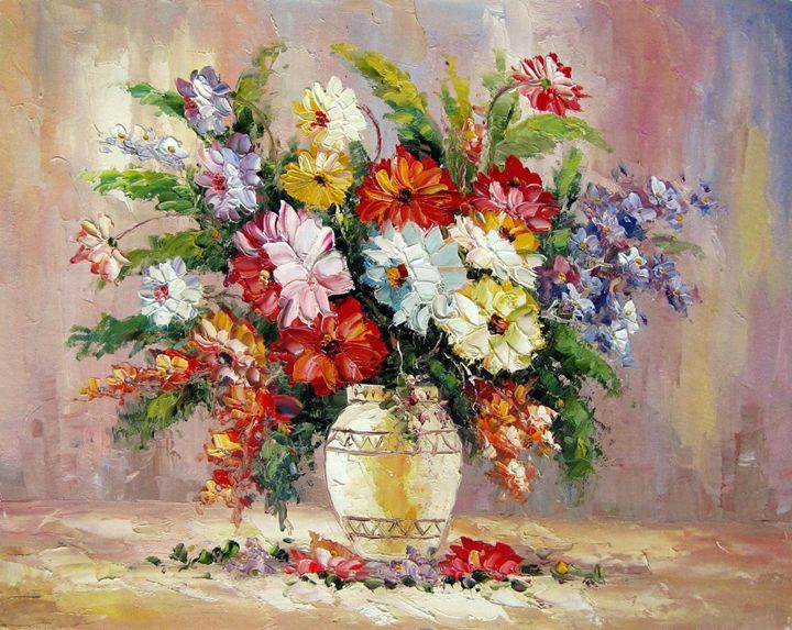 Vase flower 216 - Artseasy - Paintings & Prints, Flowers, Plants ...