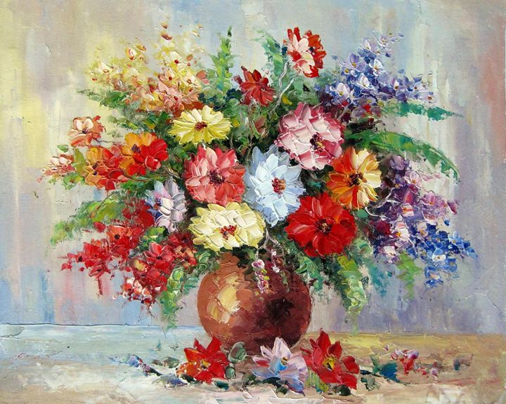 Vase flower #219 - Richard Zheng - Paintings & Prints, Flowers, Plants ...