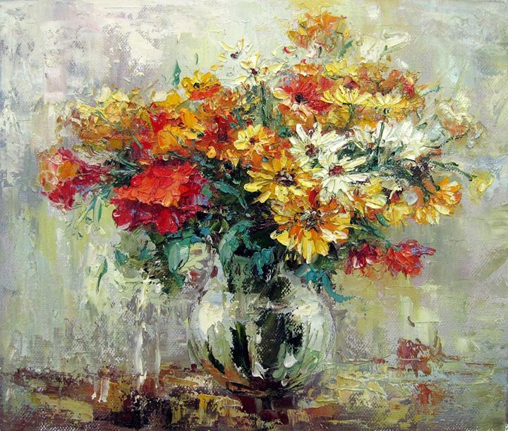 Vase Flower 320 - Artseasy - Paintings & Prints, Flowers, Plants 