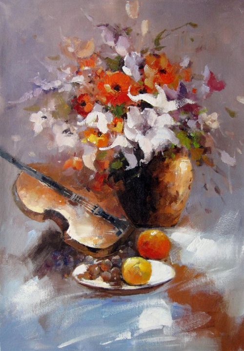 Flower instrument 004 - Artseasy - Paintings & Prints, Still Life ...