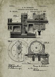 1888 Concentric Piston Steam Engine - Patents