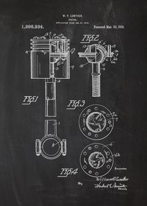 1919 Piston Patent Drawing - Patents