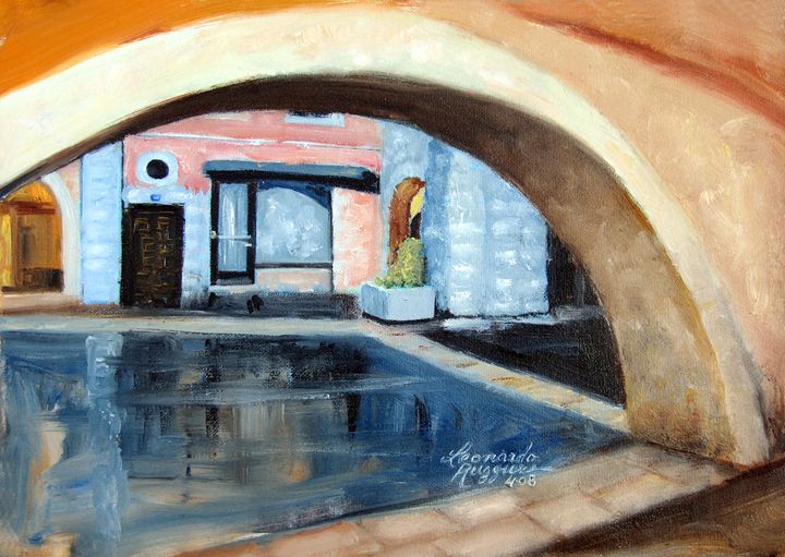 Old Italian Archway - Leonardo Ruggieri Fine Art Paintings - Paintings ...