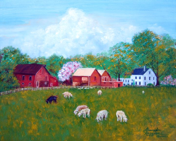 Farm in Colts Neck, NJ Leonardo Ruggieri Fine Art Paintings