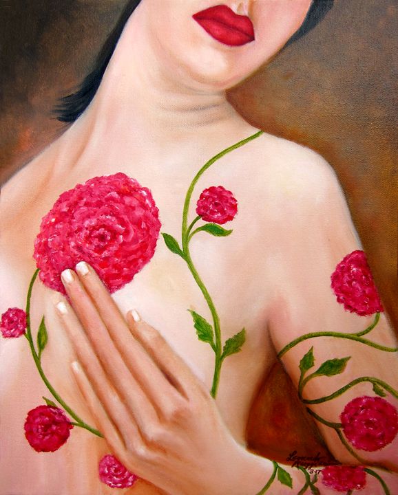 Floral Beauty - Leonardo Ruggieri Fine Art Paintings