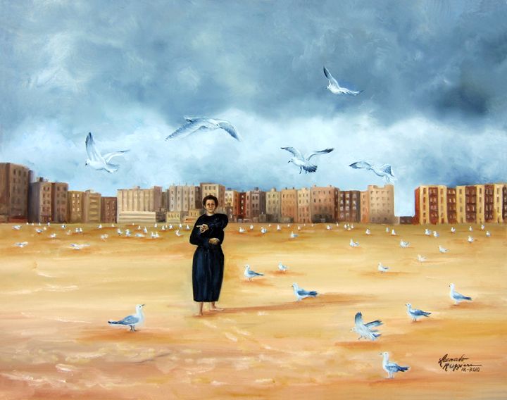 It's A Lonely City - Leonardo Ruggieri Fine Art Paintings - Paintings ...