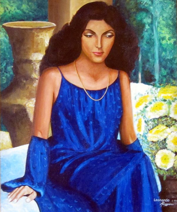 A Portrait of Adele - Leonardo Ruggieri Fine Art Paintings - Paintings ...