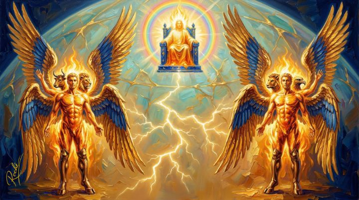 EZEKIEL's VISION - The Glory Above - Rochè Fourie - Digital Art