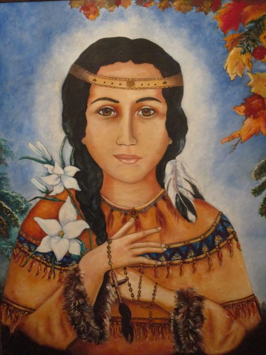 Saint Kateri Tekakwitha - Mieke's Art Gallery - Paintings & Prints ...