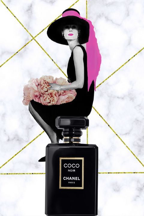 Audrey Hepburn sitting perfume - Karolina Cechova Prints