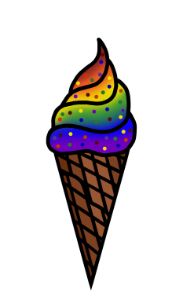Gay Pride Ice Cream