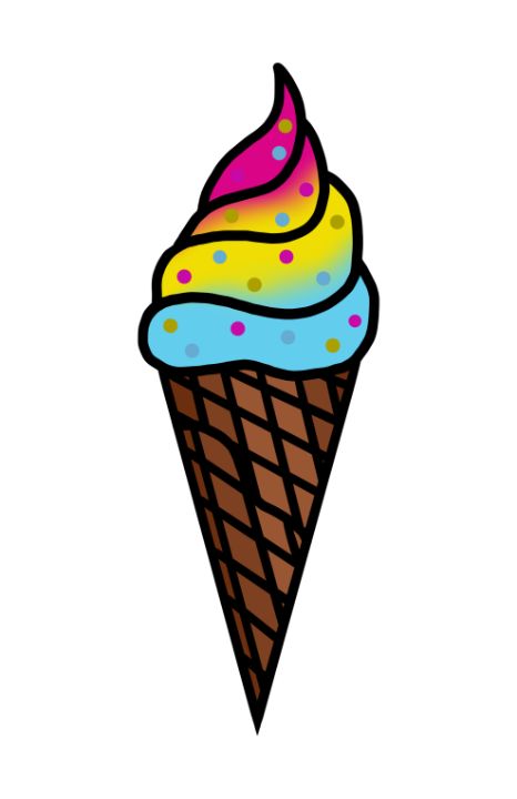 Pansexual Pride Ice Cream - Jay