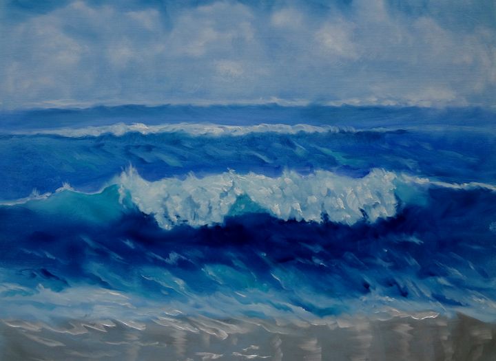 Sand and Sea 2 - Jennylee - Paintings & Prints, Landscapes & Nature ...