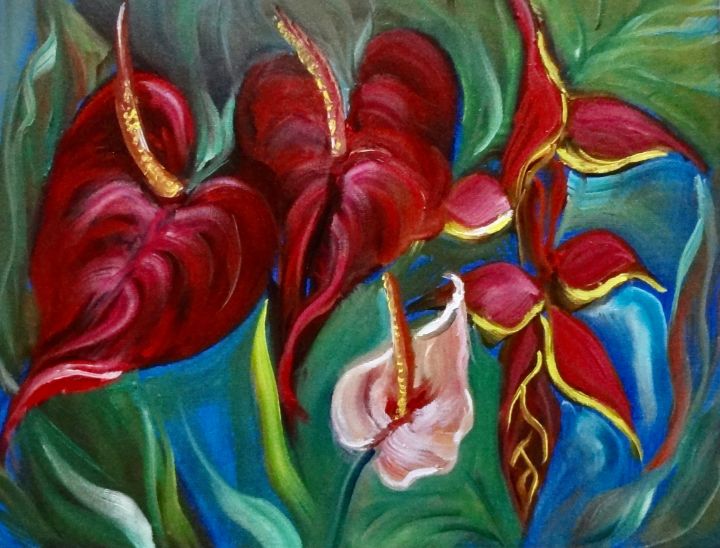 Anthurium and Heliconia - Jennylee