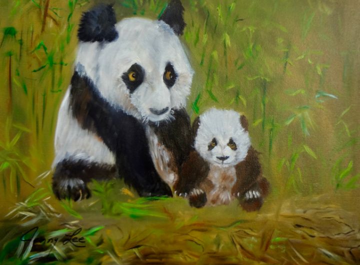 Mama and Baby Panda - Jennylee