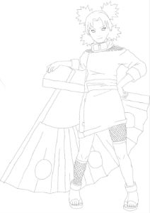 Coloring page - Temari