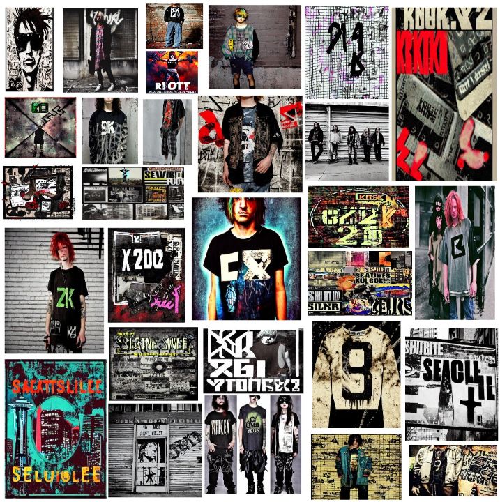 alternative bands collage