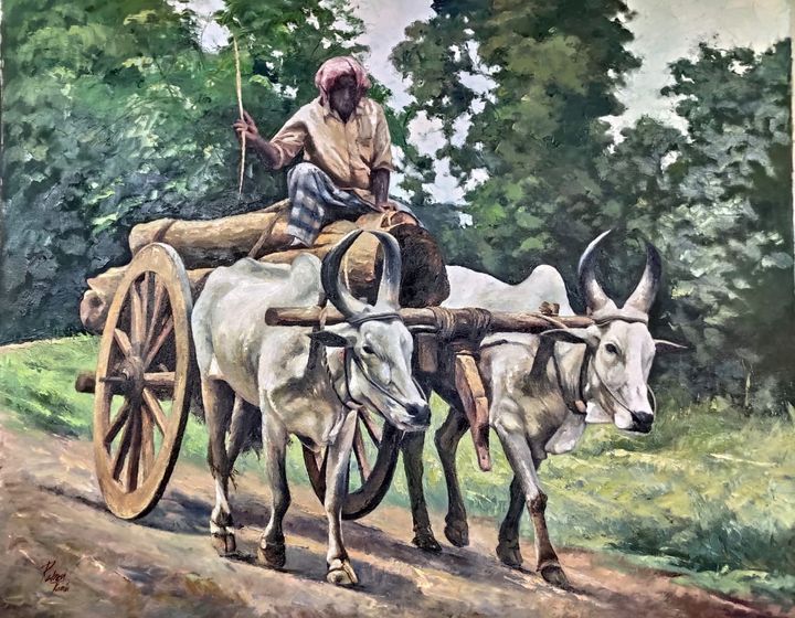 Traditional SouthIndian Bullock Cart - Ramesh Kainila