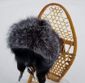 Silver Fox and Moose Arctic Hat - Rachelle