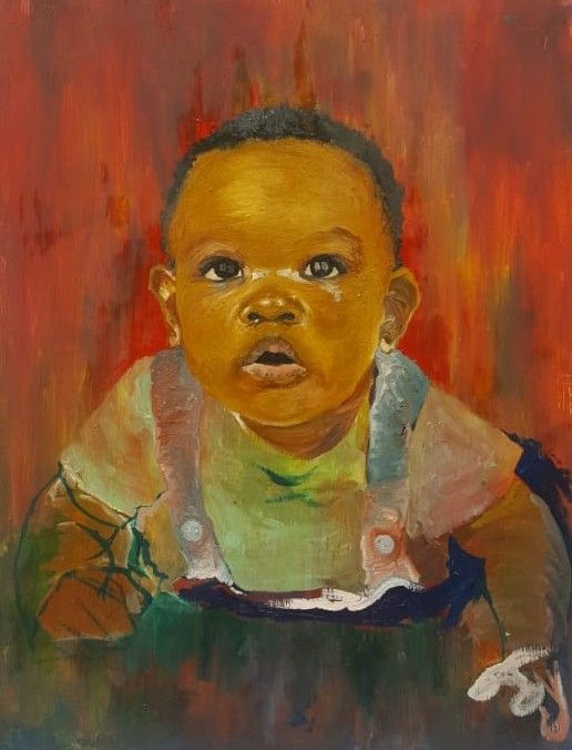 Omwana (child) - Eli Jah 17 - Paintings & Prints, Religion, Philosophy ...