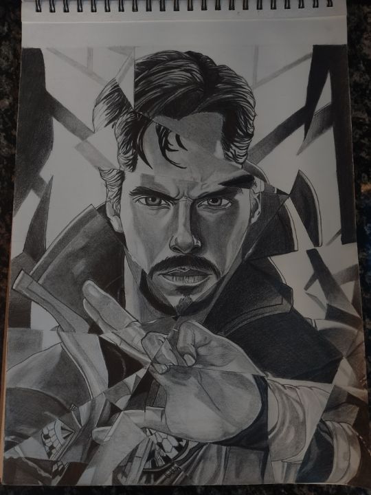 Awesome Pencil Sketch Of Dr Strange - Desi Painters
