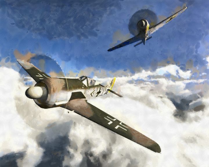 Focke Wulf Fw 190 Woolstanwood Digital Art Digital Art And Ai