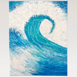 Original Wave Artwork on Canvas