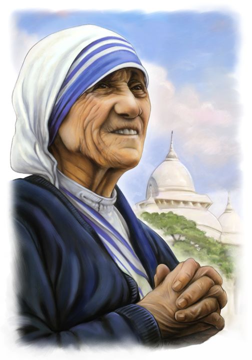 Mother Theresa - ArtHouseDesign - Drawings & Illustration, Religion ...