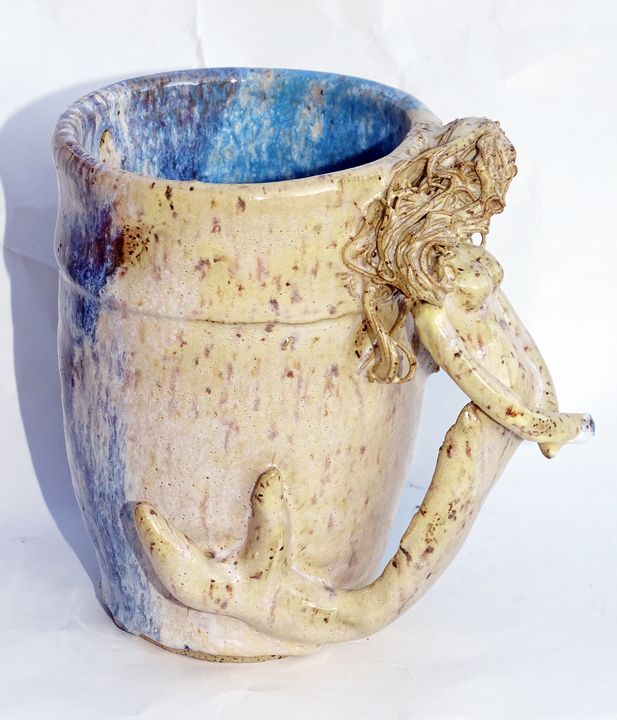 Salty Mermaid Pottery Mug