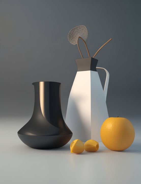 Simple Modern Gray Yellow and Black Geometric Coffee Mug by BlackStrawberry