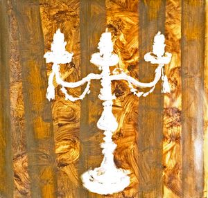 Ghost Candelabra on gold