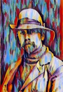Cowboy Man Portrait Artwork