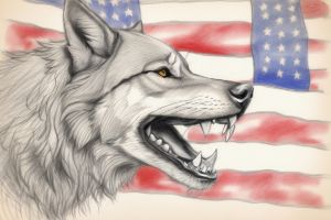 Patriotic Wolf Growl