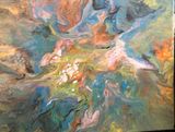 Abstract with acrylic paints
