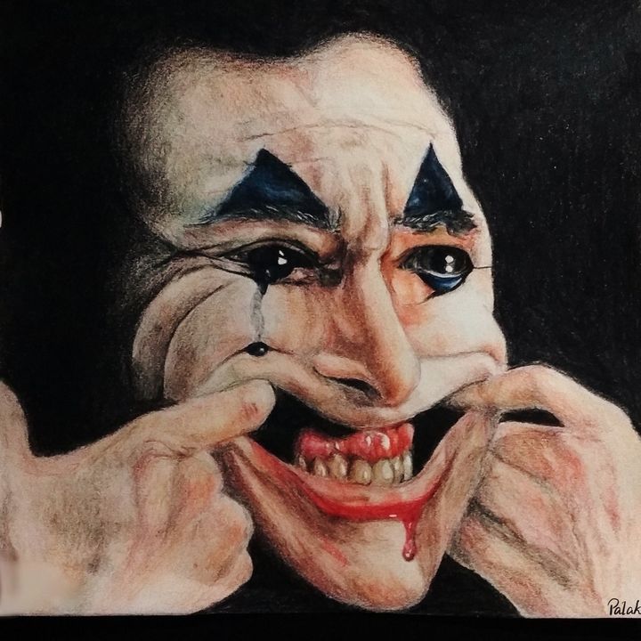 Joker Laugh Smile Funny Facemask Mask' Sticker | Spreadshirt