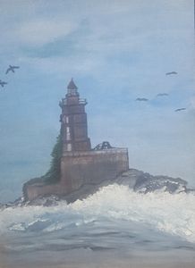 Lighthouse in the Sea
