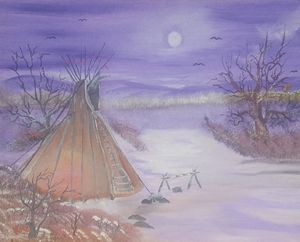 Tepee in the Snow