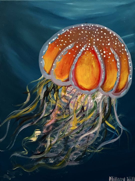 Trademark Fine Art 'Jellyfish Abstract Color' Canvas Art By, 53% OFF