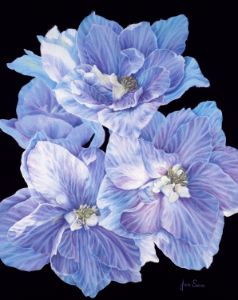 Blue Delphinium - JanSum Fine Art