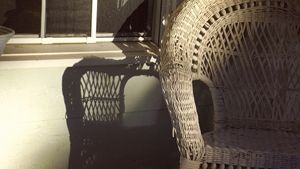 Porch chair shadow