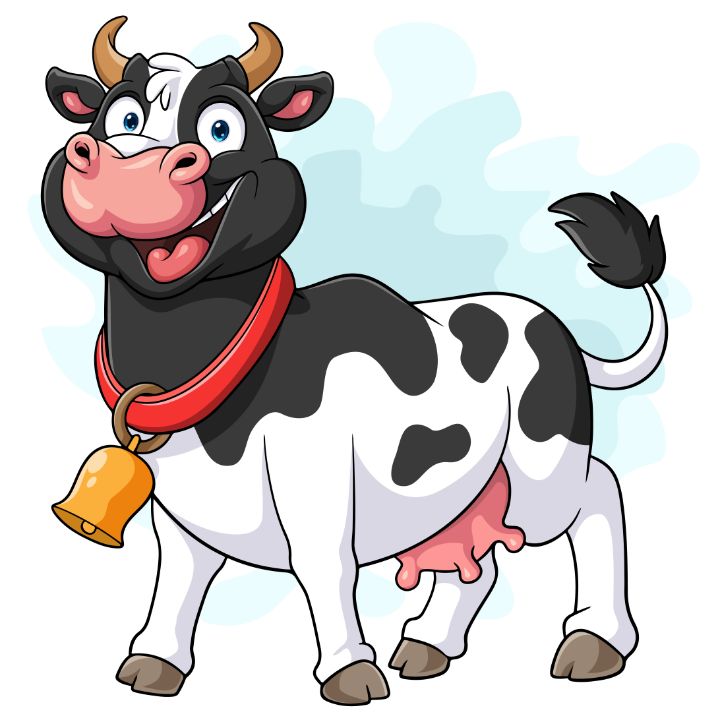 Cartoon cow - REYYARTS - Drawings & Illustration, Animals, Birds ...